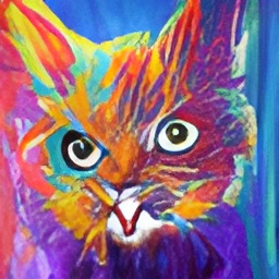 generated: a super math wizard cat, richly textured oil painting #4